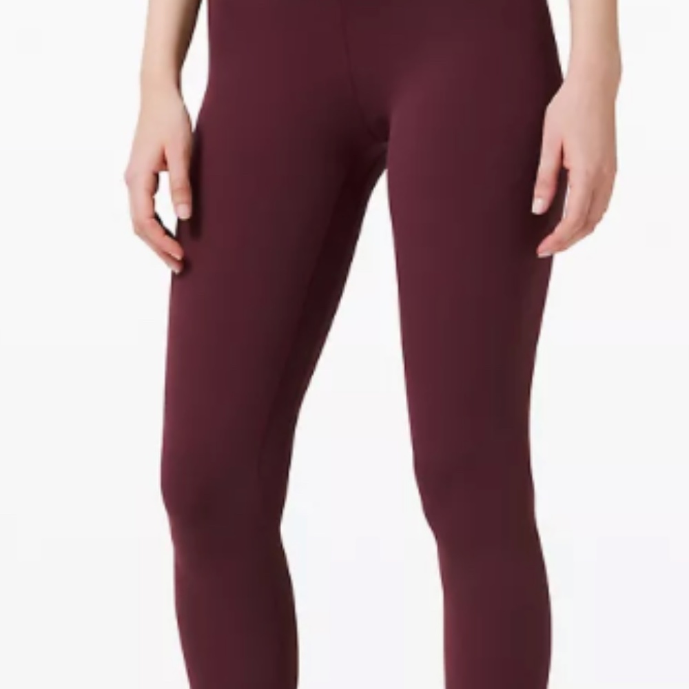 Lulu align leggings 28” | Size 6 | Maroon